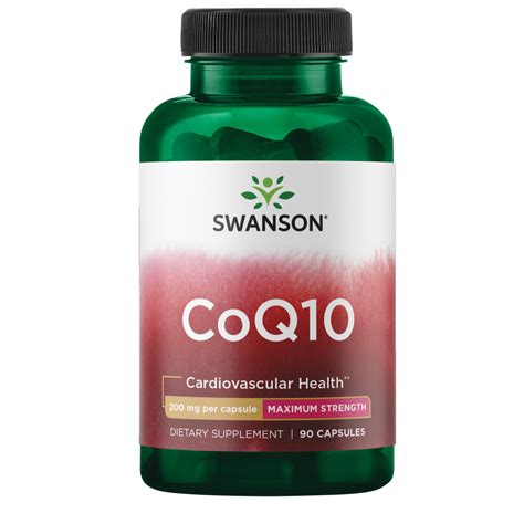 Swanson Coq10 Capsules 200 Mg 90 Count