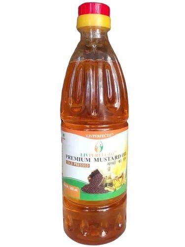 Prevent BP 500ml Organic Cold Pressed Yellow Mustard Oil For Food Rs