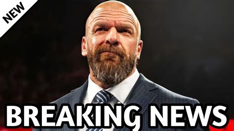 Today S Very Sadnews For Wrestlemania Triple H Announced Big