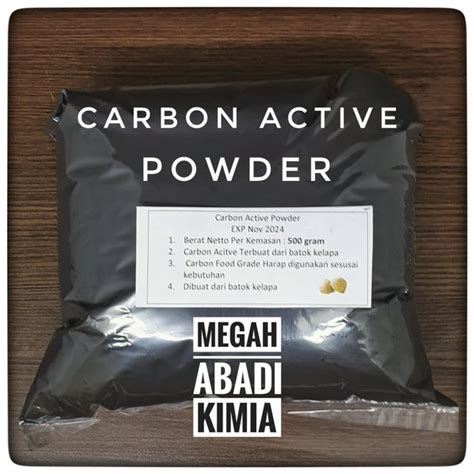 Jual Carbon Active Karbon Aktif Activated Charcoal Powder 0 5 KG Di