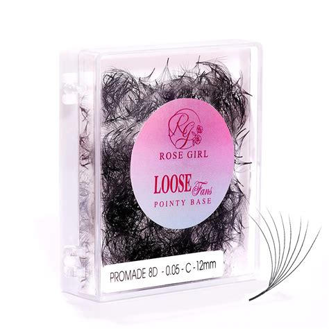 Rose Girl Loose Promade Fans Natural Look Handmade Volume