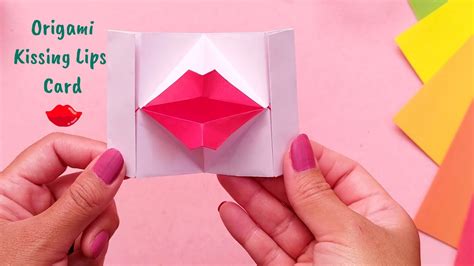 Origami Paper Lips 💋 How To Make Paper Kissing Lips Valentines Day