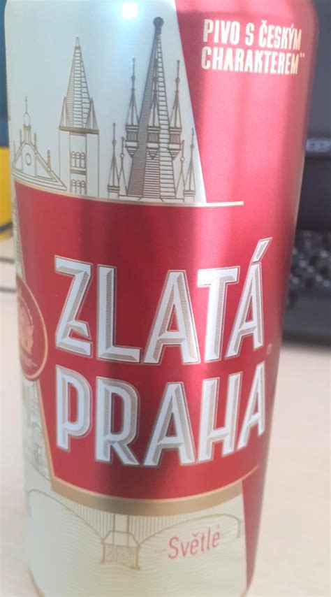 Пиво 5% светлое пастеризованное Zlata Praha - калорийность, пищевая ...