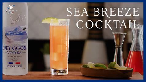Simple 3 Ingredient Sea Breeze Cocktail Recipe | Grey Goose Vodka - YouTube
