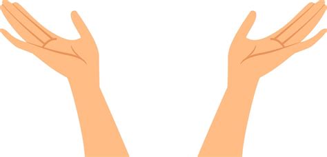Hands Of A White Woman With Neat Nude Manicure Vector Image