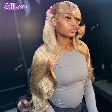 Inch Inch Ash Blonde X Lace Frontal Wigs Human Hair Body Wave