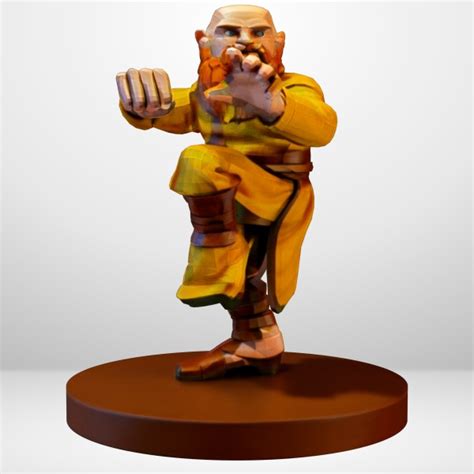 Hot Goblin ドワーフ僧侶 ミニチュア ホットゴブリン 武道家 TRPG