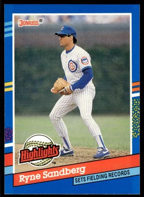 Donruss Carte De Baseball Ryne Sandberg Chicago Cubs Bc Eur