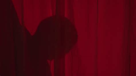 Red Silhouette Dangerous Man Dagger Behind Stock Footage Video (100% ...