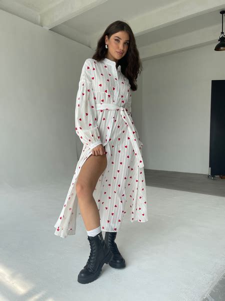 Хлопковое платье в сердечко DORIZORI, M, Женский, Лето, размер 46, 44 ...