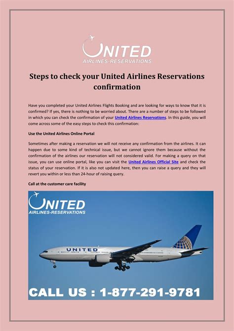 PPT - Steps to check your United Airlines Reservations confirmation