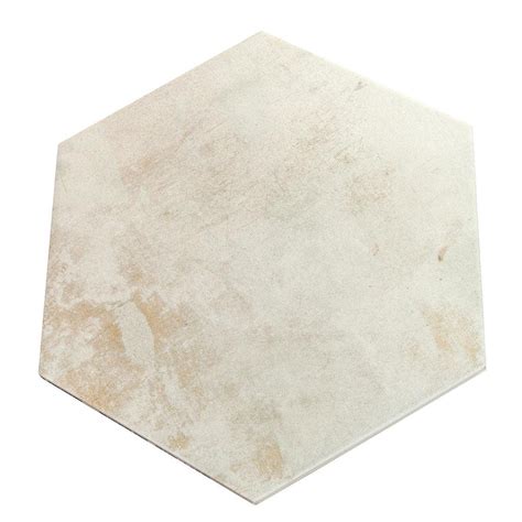 Gilded Age Ivory Hexagon Porcelain Tile Tile Club