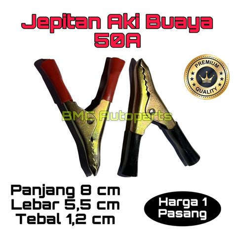 Jual Jepitan Aki 50A Jepit Capit Accu Buaya 50A 8cm Sepasang 1