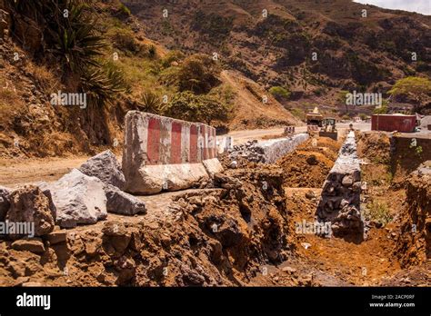 Broken Road Stock Photo Alamy