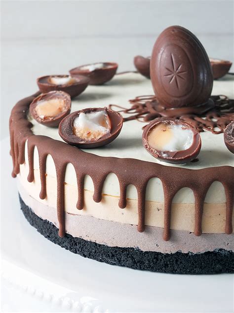 Cadbury Creme Egg No Churn Easter Ice Cream Cake Elizabeths Kitchen