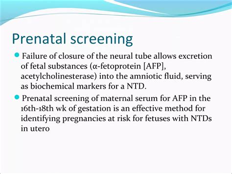 Neural tube defects | PPT