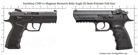sarsilmaz cm  magnum research baby eagle iii mm polymer full size