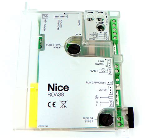 Centrala NICE ROA40, ROA38, ROA37, Robo500, ROX600, Thor1500 ROA38