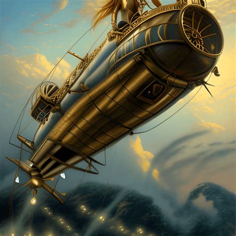 Gorgeous Steampunk Airship Pilot Creative Fabrica