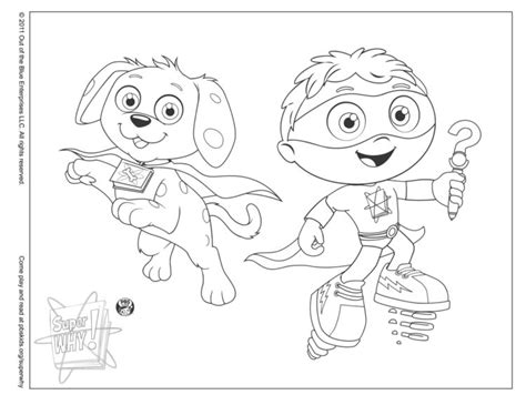 Pbs Kids Super Why Coloring Pages