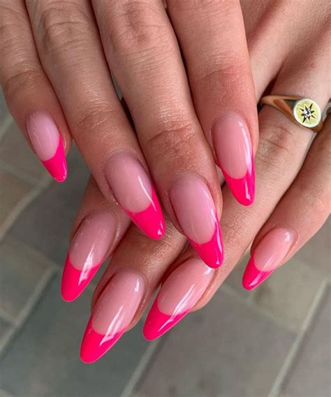 Best 17 Hot Pink Almond Nails You Must Try This Year