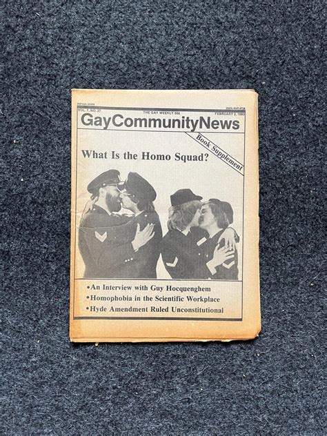 1980s US Army LGBT Newspaper LGBTQIA Memorabilia Queer Gifts Artworks Lesbian Gift