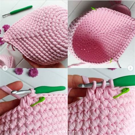 Подвесная корзинка из трикотажной пряжи