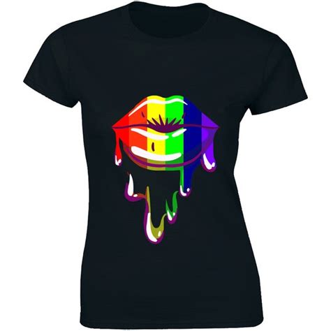 Rainbow Pride Shirt Lips Lgbt Proud Gay Soho London Art Retro Etsy