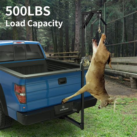 Yitamotor® 500lbs 2 Trailer Hitch Mounted Deer Hoist Adjustable Deer