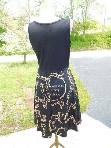 Hot Topic Harry Potter Marauders Map Dress Sz S Gem