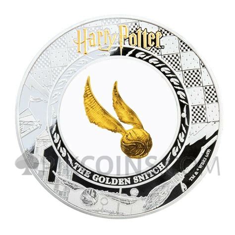 Harry Potter The Golden Snitch 5 2oz Silver 0 2 G Gold Samoa 2020