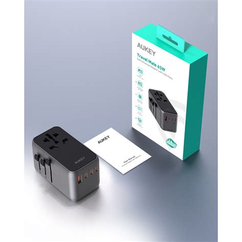 AUKEY PA-TA09 100W หัวแปลงปลั๊กไฟ 100W Universal Travel Adapter มาพร้อม ...