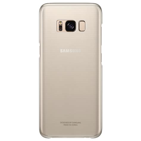 Samsung Clear Cover Gold Galaxy S8 Plus Ef Qg955cfegww