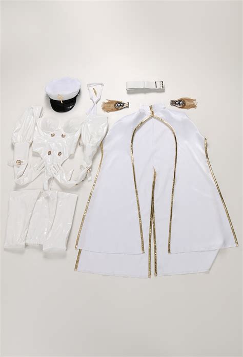 Inquisitor Sexy Lingerie Set Halloween White Officer Costume Bodysuit Set With Pants Top