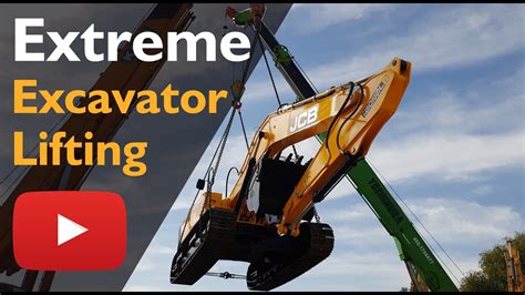 Lifting The Jcb Excavator Youtube