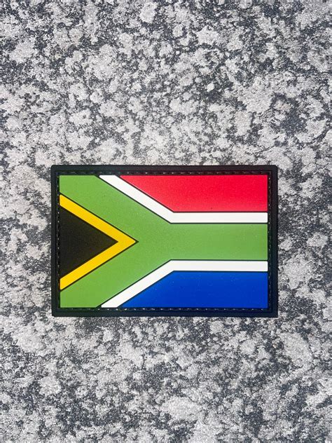 Sa Flag Pvc Velcro Patch Full Color Za