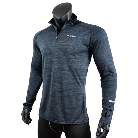 Mens Sports T Shirt Sportswear Long Sleeve Running Gym Clothing Fitness