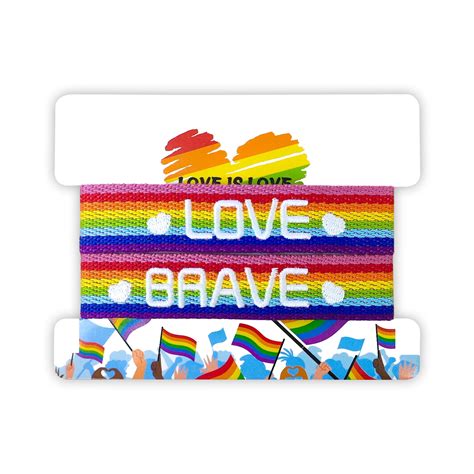 2 Pcs Rainbow Pride Bracelet For Lesbian Gay Bisexual Adjustable Pride Bracelets Handmade