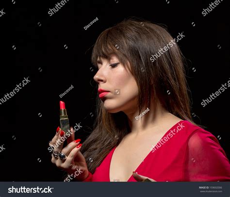 Elegant Sensual Woman Long Brunette Hair Stock Photo 159692006 Shutterstock