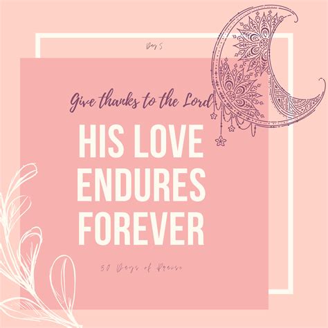 His Love Endures Forever