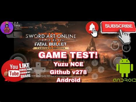 Sword Art Online Fatal Bullet Complete Edition Yuzu NCE Github V278