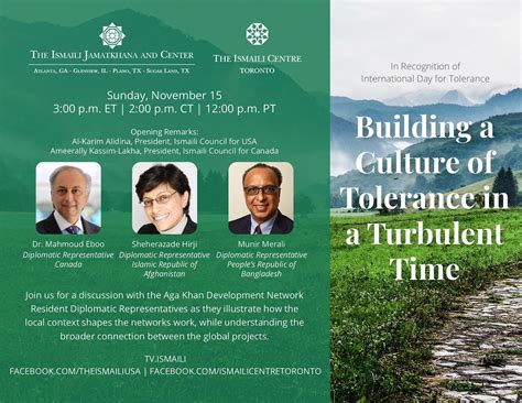 Theismaili Usa In Recognition Of The International Day