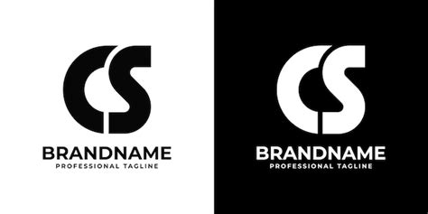 Lettre Cs Monogram Logo Adapt Toute Entreprise Avec Les Initiales Cs