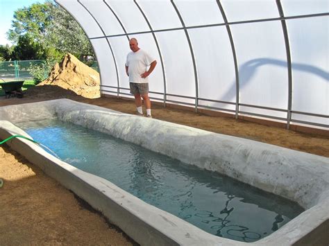Tilapia Pond Interesting Aquaponics 4000 Gallon Tank In The