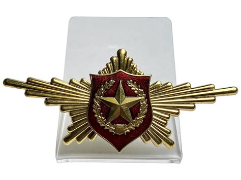 Латунный знак Роты Почетного Караула (Общевойсковой) на подставке ...