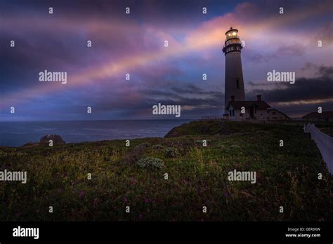 Tallest Lighthouse On The West Coast Of United States Stock Photo Alamy