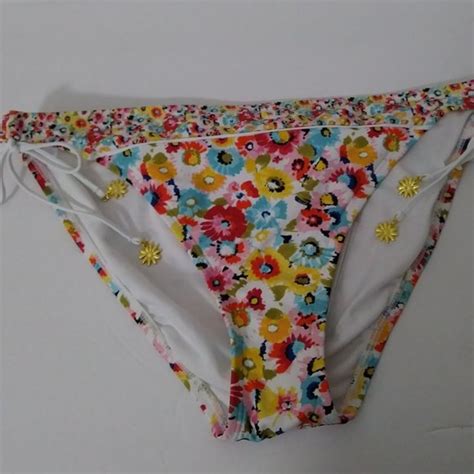 Bleu Rod Beattie Swim Bleu Rod Beattie Shirred Tie Side Floral Hipster Bikini Bottom Poshmark