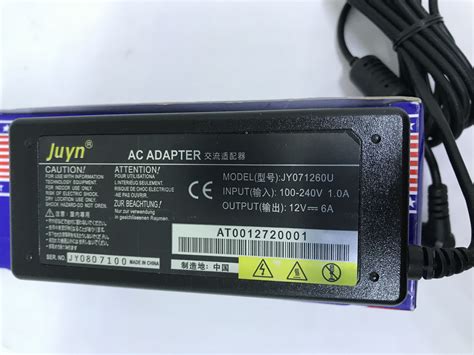 Сетевой Адаптер (блок Питания, Зарядное Устройство) 12V 6A — Купить ...