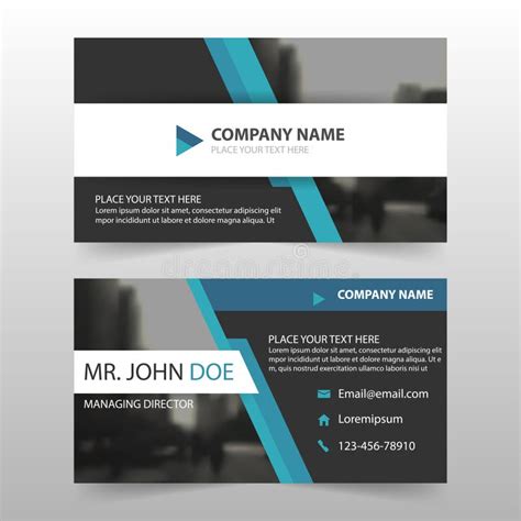 Black Yellow Triangle Corporate Business Card Name Card Template