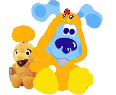 Baby Chica Blue with Chica plush by Collegeman1998 on DeviantArt